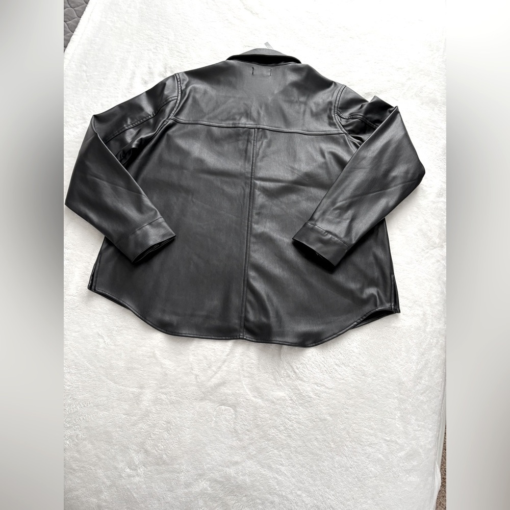NWT - Mudpie Salem Vegan Leather Shacket.  Size Medium. - Picture 8 of 16